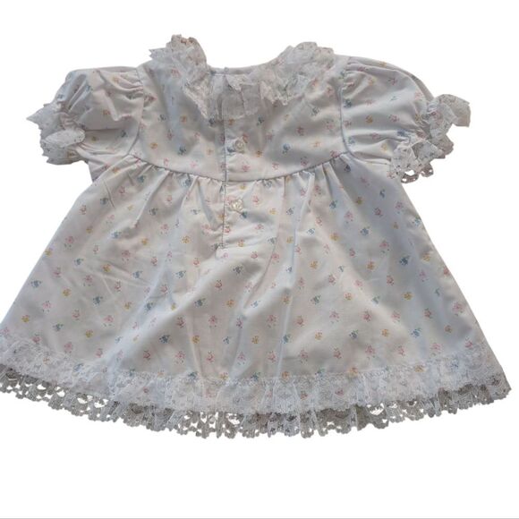 Sesame Street Y2K Infant Girls White Floral Dress Bloomers Lace‎ Ruffle - Picture 9 of 9